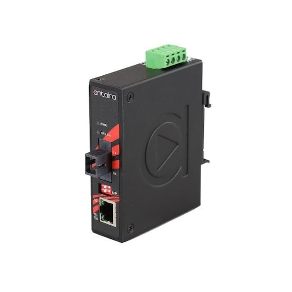 Compact Industrial Gigabit Ethernet Media Converter
